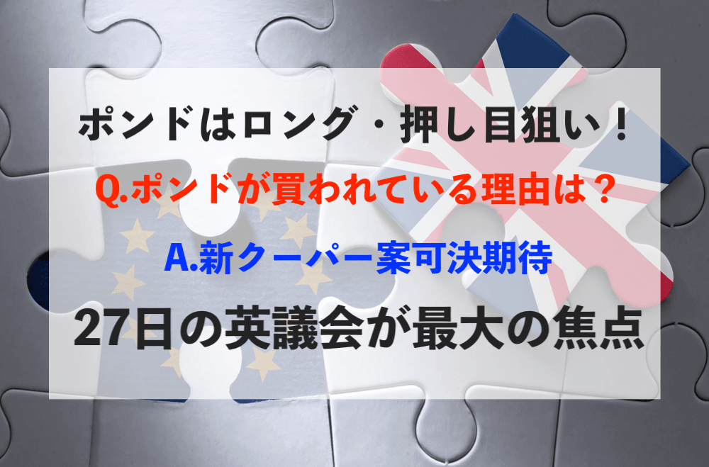 【トレード戦略】ポンドドルの押し目・ロング!短期と待ちの二段構えで…【ブレグジット】