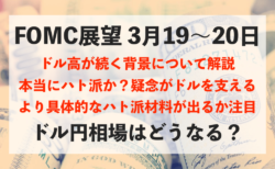 3月19〜20日のFOMCでドル安になるか注目！今後のドル円相場の展望について【ドルインデックス】