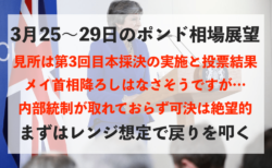 【ブレグジット】第3回目の本採決へ！メイ首相降ろしは杞憂？今週のポンド相場見通し＆トレード戦略まとめ【3月25〜29日】
