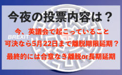 【ポンド乱高下】英議会はブレグジット協定案を分離採決へ！可決なら5月22日まで期限延期か？【3月29日】
