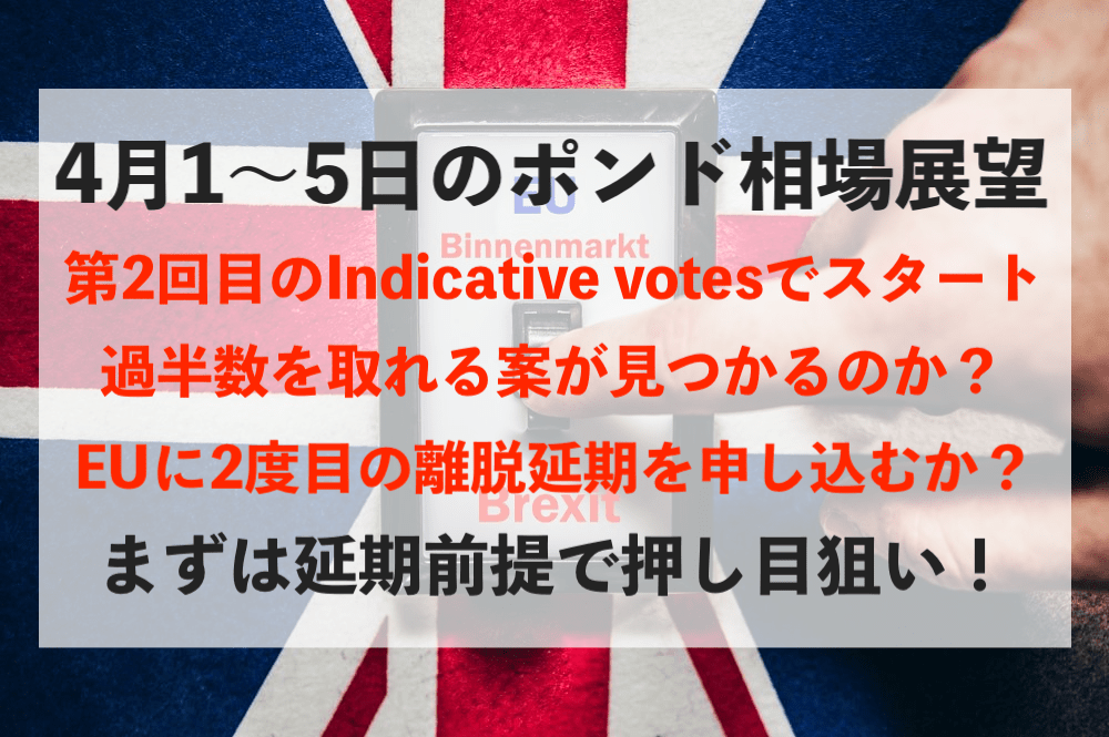 EUに離脱期限の延期を申し込むかが焦点!今週のポンド相場見通し&トレード戦略まとめ【4月1〜5日】