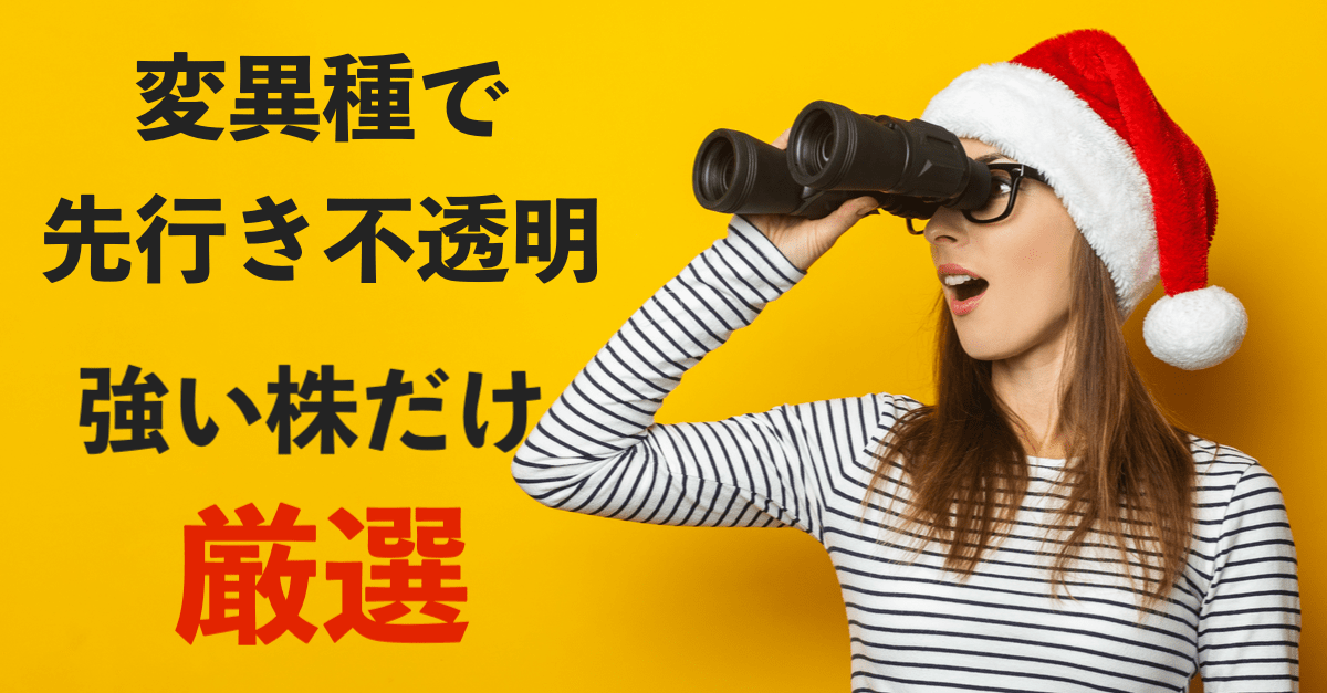 【株/為替】コロナ変異種で先行き不透明を意識?今は強い株だけを残す!【12月23〜24日のトレード戦略】