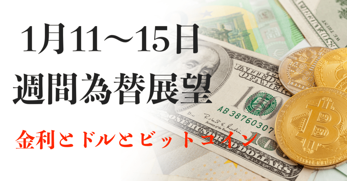 【ドル高】単なる悪い金利の上昇ではない?ビットコインは20%超の下落!【1月11〜15日の週間為替展望】