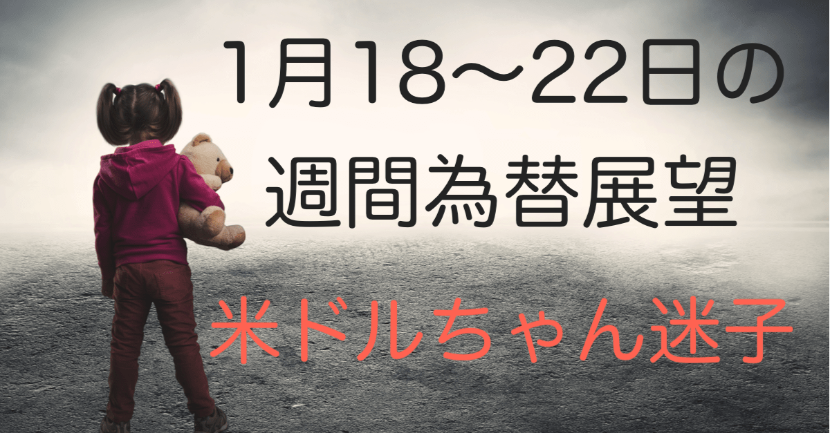 【1月18〜22日の週間為替展望】米ドルが迷子なので今週は慎重に!いよいよバイデンの政策実現可能性が…