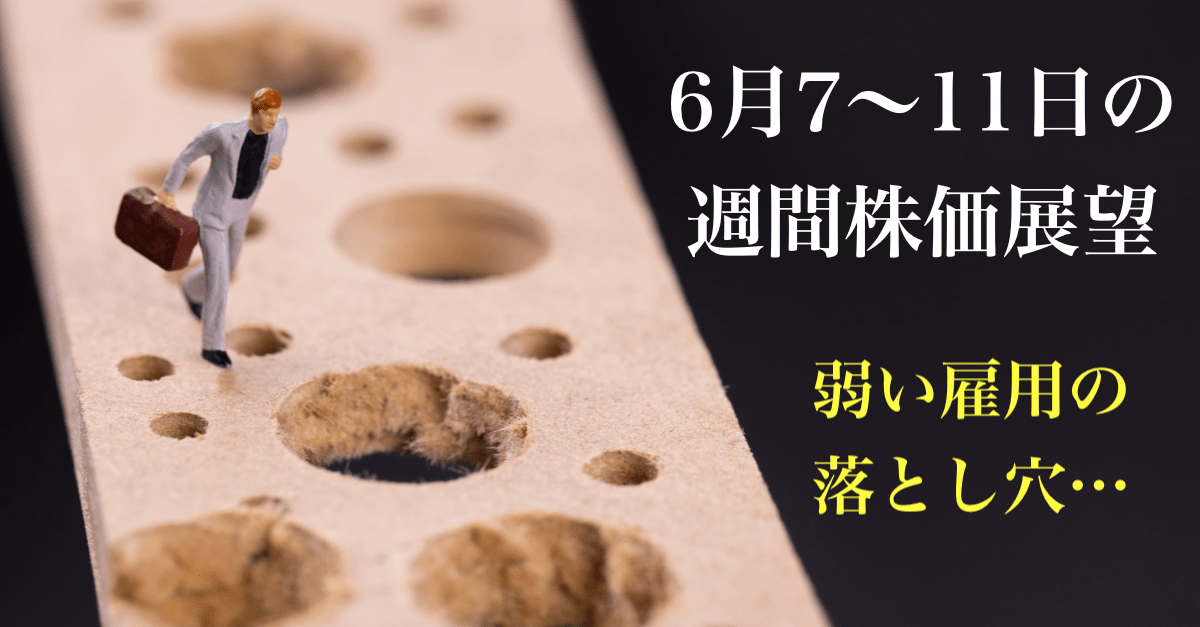 【6月7〜11日の週間株価展望】雇用統計の弱さを喜ぶ市場!しかし消費者物価指数(CPI)次第で…【解説】