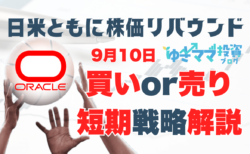 一旦リバウンド！日経平均は戻り売り継続ですが、荒っぽい上下に注意→9月10日のトレード戦略