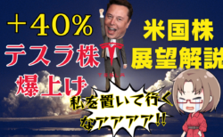 テスラ株、4営業日で＋40%！大統領選後に100ドル上昇/米国株を買い続けろ→11月12日