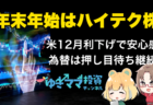 米CPI後の利下げ意識でハイテク株優勢へ！ドル円はECB理事会のユーロ動向次第→12月12日