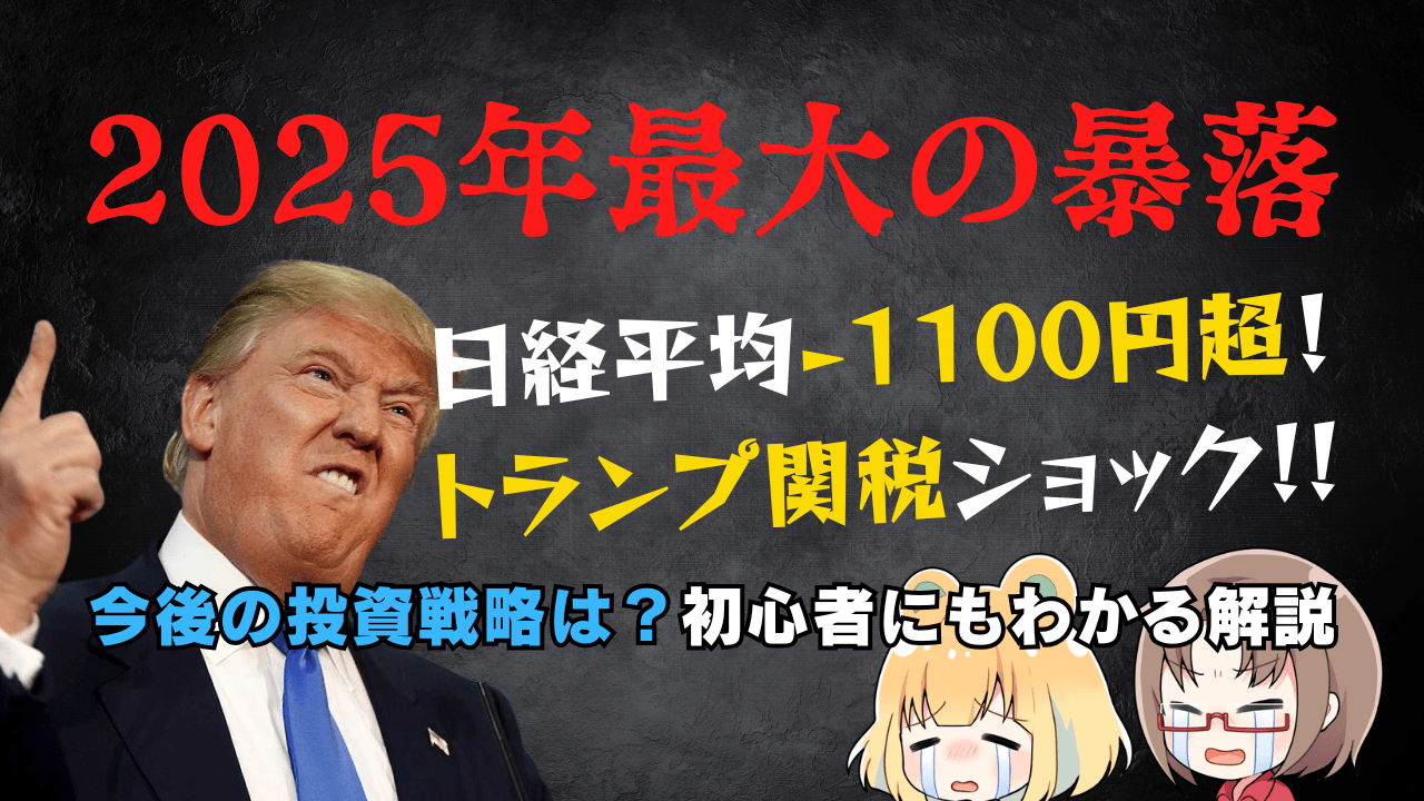 【トランプ砲】米国株・日経平均が大暴落！どこまで下がる？優先して買うべき銘柄は？今後の投資戦略を解説→2月28日