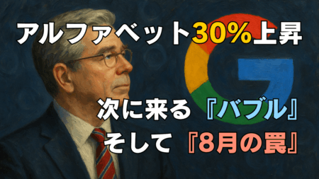 【答え合わせ】推奨のGoogle株が30%急騰！読者から爆益報告も。次なる狙い目は『金融バブル』？米国株・為替戦略