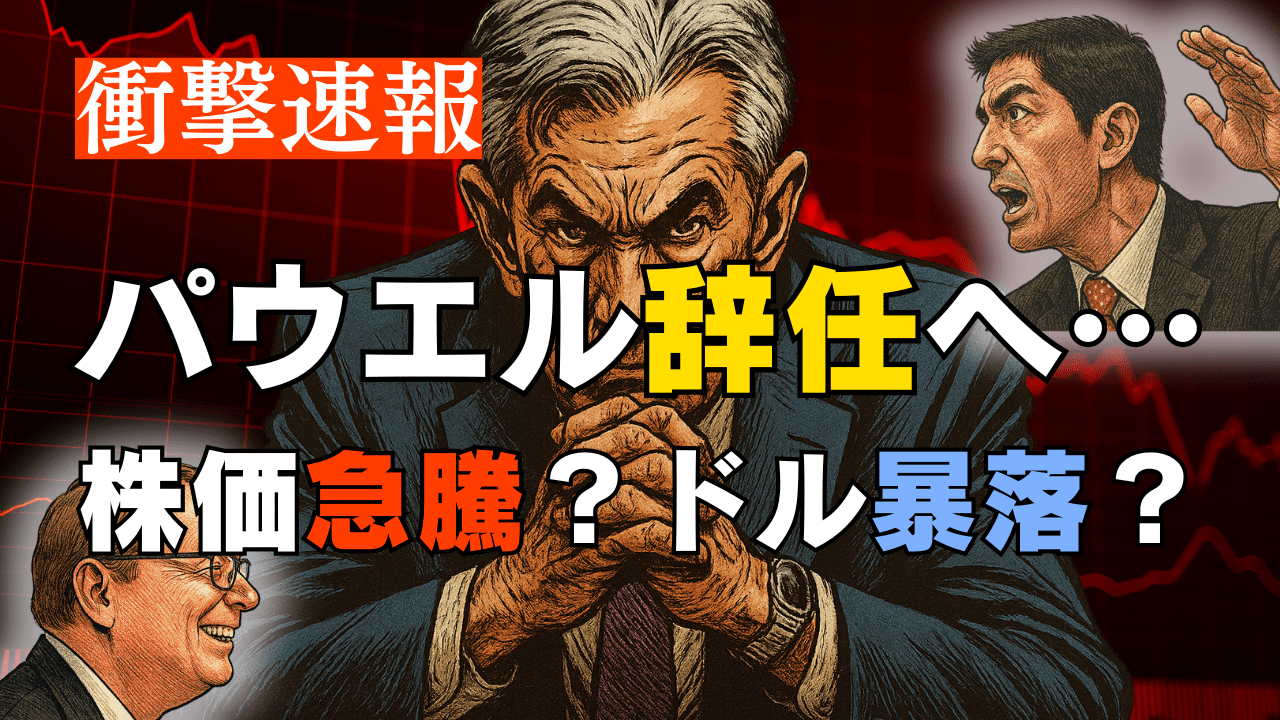 【速報】パウエルFRB議長、辞任検討の噂は本当か?次期候補5人の実像と米国株・ドルの未来を徹底解説