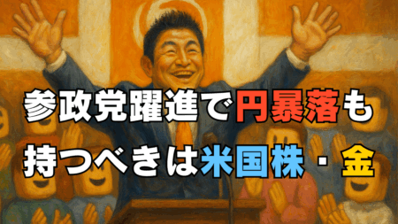 参院選で参政党が勝ったらどうなる？経済政策5選とあなたの資産を守る3つの投資戦略を解説（米国株・金・ドル建て資産）