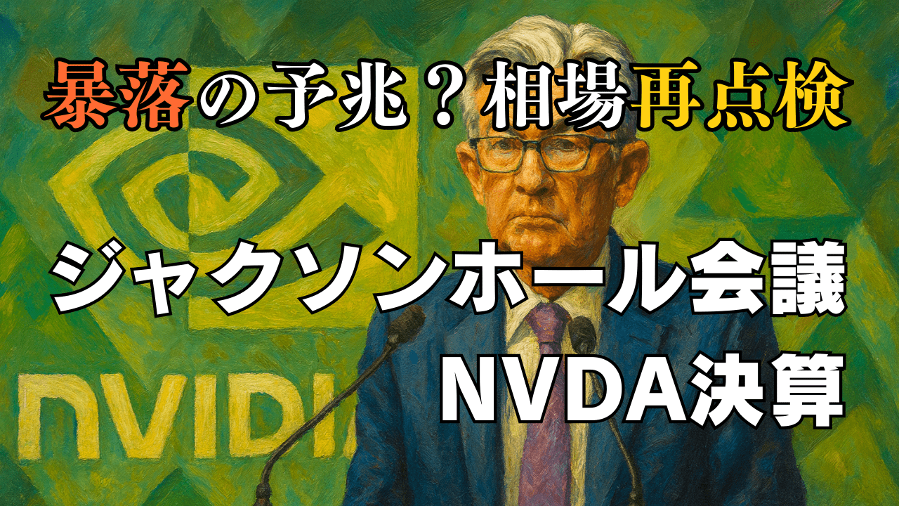 AIバブルは一旦終了？ジャクソンホール会議とエヌビディア決算が株式市場の鍵！相場状況と戦略再点検/8月19日