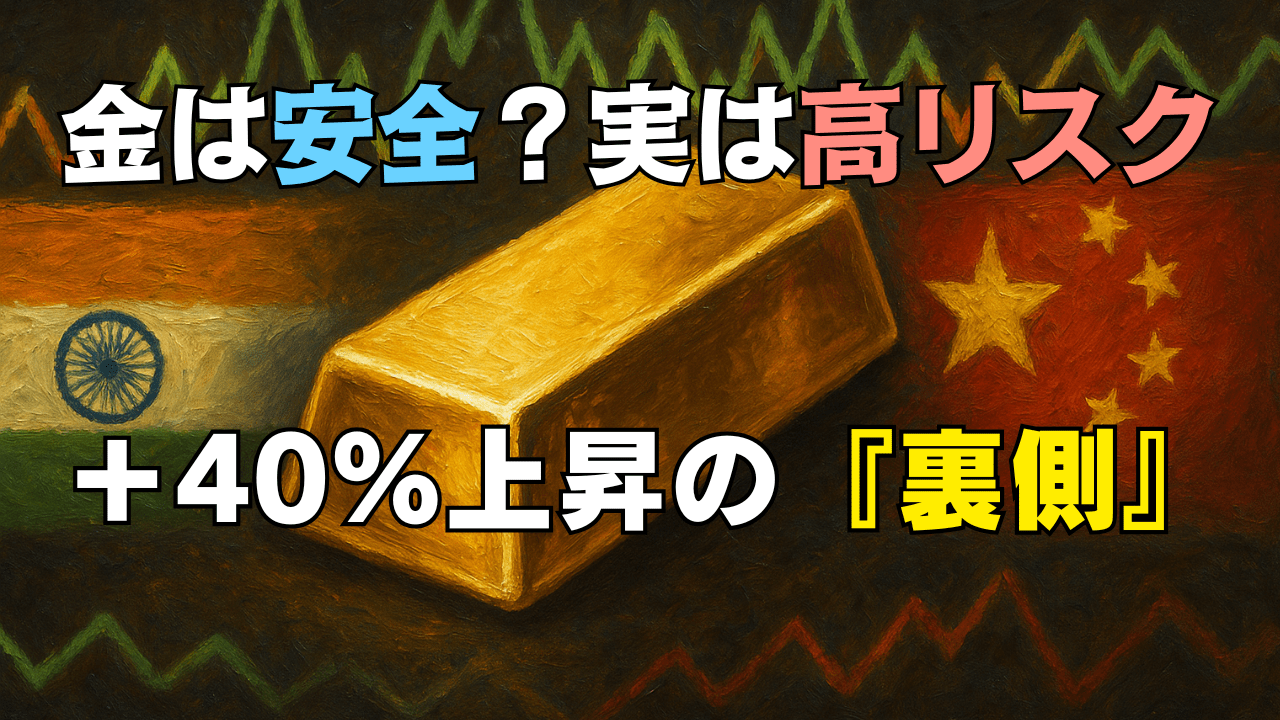 【保存版】金は本当に安全資産?データで読むリスクと正しい付き合い方