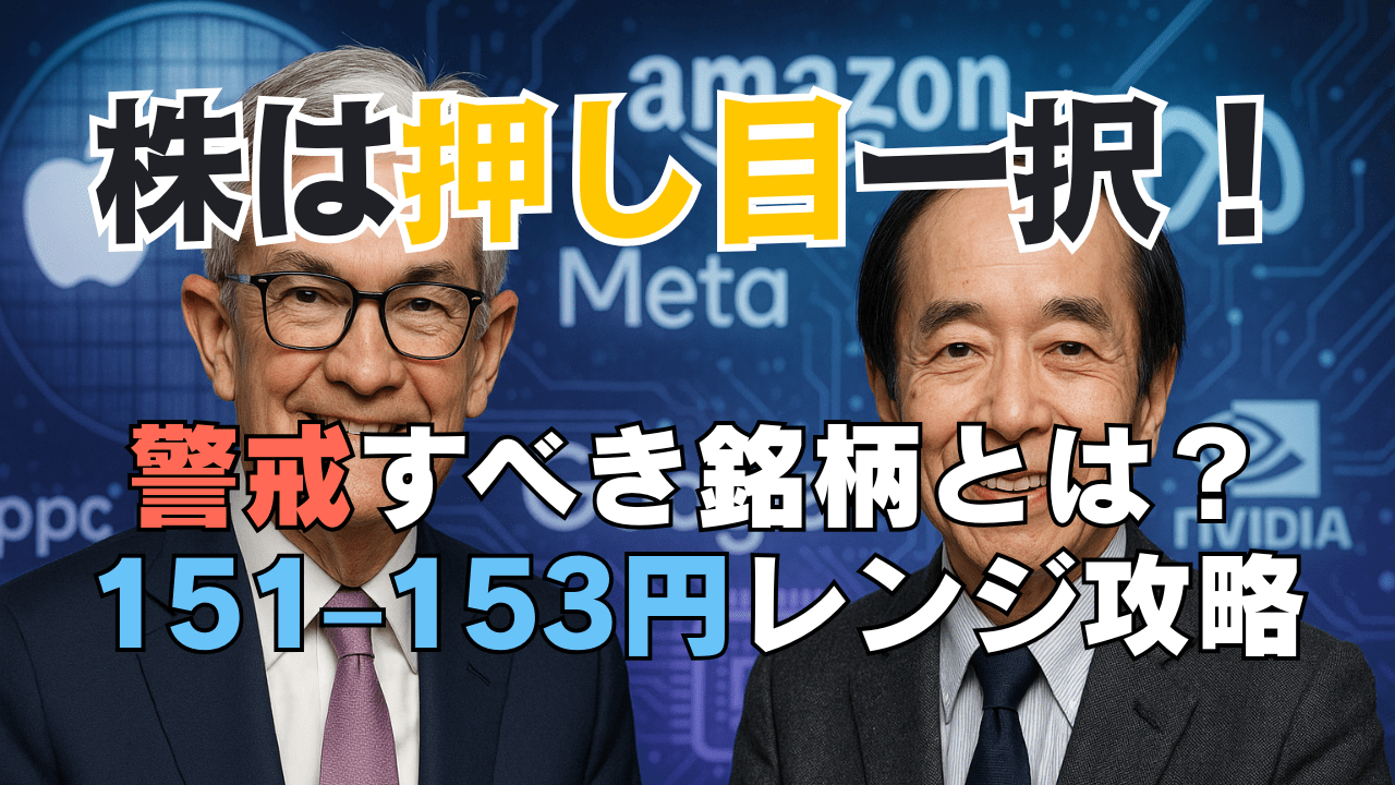 【10/24最新版】ドル円153円×メガテック決算!日米AI半導体は『押し目一択』/投資戦略再点検