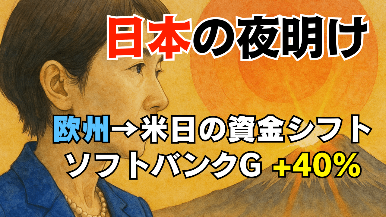 高市トレード終了でも日経平均5万円は通過点?欧州売り→米日買い、主役はソフバンG/アドバン