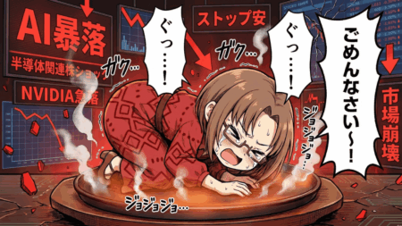 【悲報】米国株、死ぬほど下がる…エヌビディア暴落で『焼き土下座』案件ですが、逆に今がチャンスな理由を解説