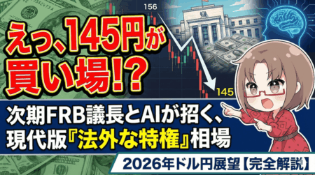 【ドル転】の正解はどこだ？次期FRB議長とAIが招く2026年の『法外な特権』相場