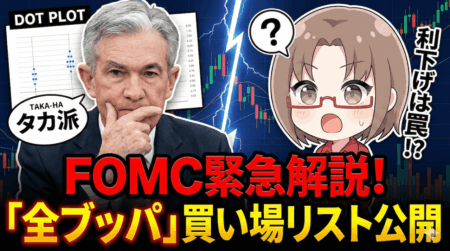 【FOMC】「利下げ」で喜ぶのは素人？ 本当の焦点はドット・プロット！ S&P500・日経平均の『全ブッパ』買い場水準を完全公開【12/10】