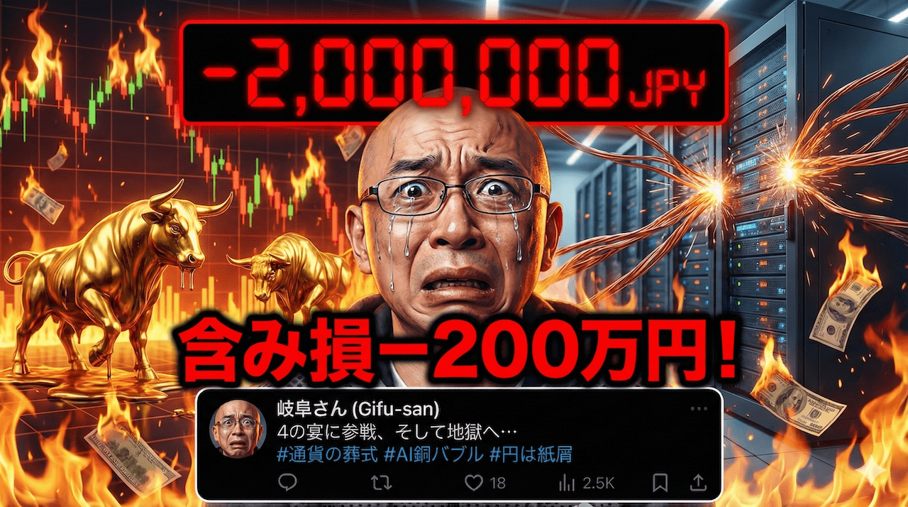 『通貨の葬式』とAI銅バブル！岐阜さんが売った瞬間に爆上げした相場の裏で起きていること【12/26】