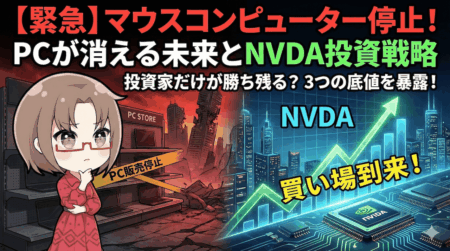 【緊急】マウスコンピューター販売停止は『予兆』だ！PCが買えなくなる日の到来とエヌビディア(NVDA)株の3つの買い場