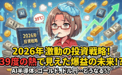 39度の高熱で「2026年の相場」が全部見えたので共有！米国株・日本株・ゴールド…一番儲かるのはコレだ！