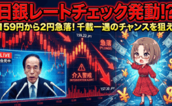 【緊急解説】159円瞬殺！日銀「レートチェック」の正体とは？為替介入Xデーの予測と『千載一遇』のトレード戦略/1月23日