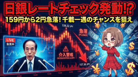 【緊急解説】159円瞬殺！日銀「レートチェック」の正体とは？為替介入Xデーの予測と『千載一遇』のトレード戦略/1月23日
