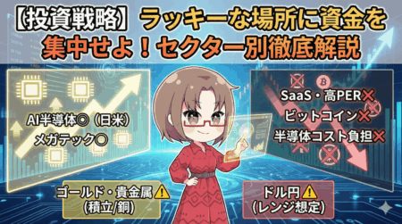 『ラッキーな場所に行け』─100兆円が流れ込むセクターと、逃げるべき4つの罠【投資戦略】