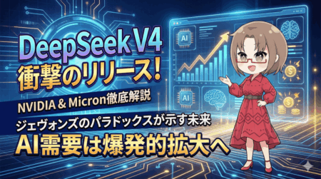 DeepSeek V4の影響は？NVDA300ドル・MU800ドルを正当化する「ジェヴォンズのパラドックス」解説/2月17日