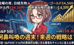 ドル円160円目前、日経急落…押し目か崩壊か？3月23日〜週の相場戦略