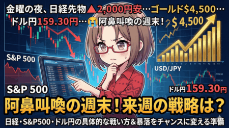 ドル円160円目前、日経急落…押し目か崩壊か？3月23日〜週の相場戦略