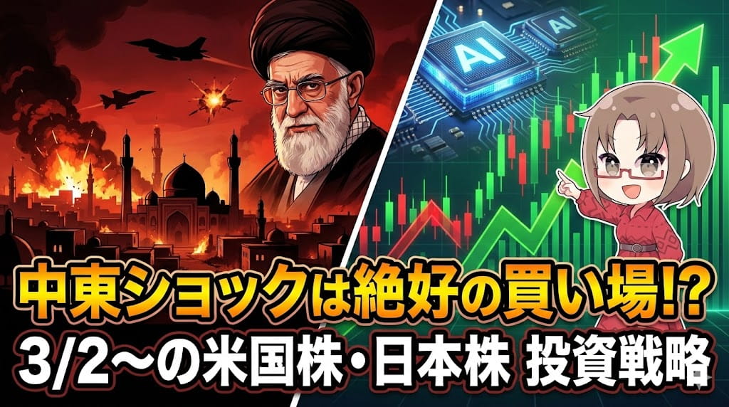 ハメネイ師暗殺でも「売るな」!週明け暴落はむしろ買い場である3つの理由【3月2日〜の週】