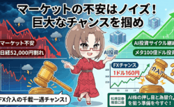 日経平均急落でもAI相場は終わらない！今見るべきは「巨大資本」とドル円160円の為替介入【3月28日】