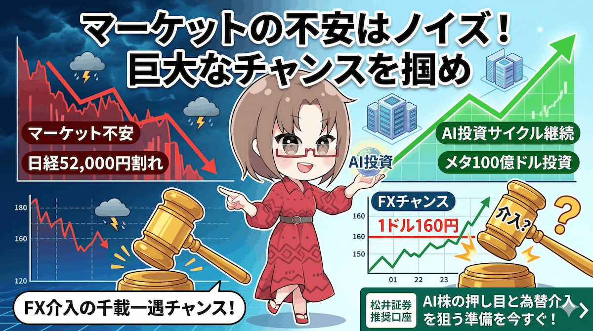 日経平均急落でもAI相場は終わらない！今見るべきは「巨大資本」とドル円160円の為替介入【3月28日】