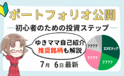 【実績公開】普通の主婦が5年で+700%を達成した2つの方法!ポートフォリオと証券口座の選び方【7/6更新PR】