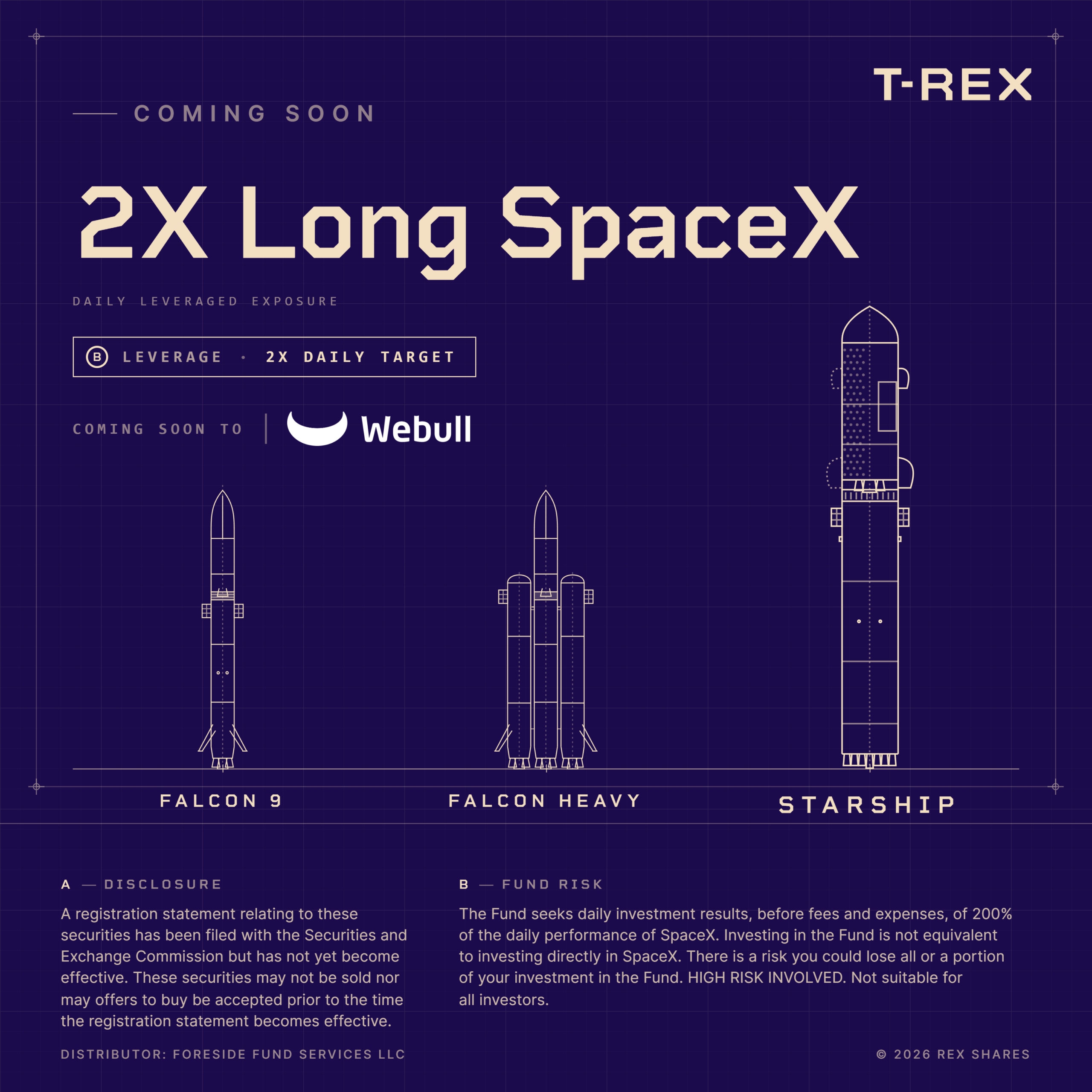 【Webull】SpaceX関連のレバレッジETFが話題に!ウィブル証券で取扱予定の2銘柄をチェック【PR】