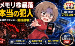 【メモリ株暴落】真犯人は韓国レバETF規制！SKハイニックスを135.55ドルで買った理由と「7月31日」買い場戦略
