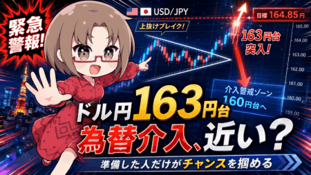 【為替介入はいつ？】ドル円165〜166円で急落か―往復1,600pipsを狙う「両面取り」完全戦略【永久保存版】