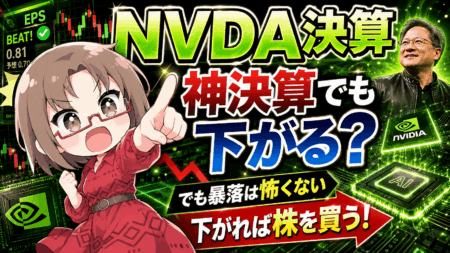 【エヌビディア決算直前】神決算でも株価は下がる？それでも「暴落を怖がらなくていい」理由